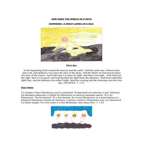 GOD CREATED THE WORLD