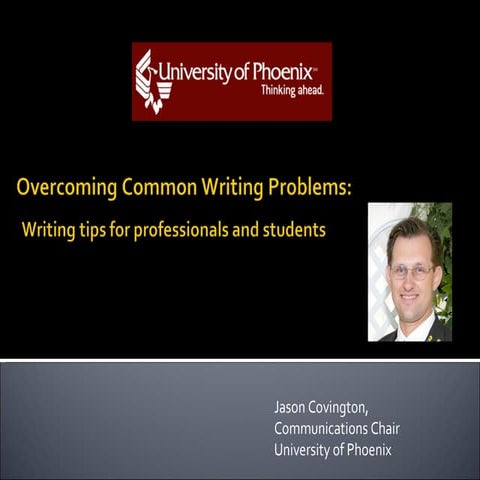 Overcoming Common Writing Problems