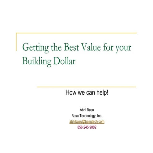 Project Management Consulting Services