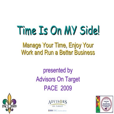 Pace 2009 Time Management  