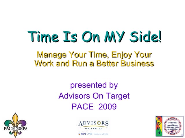 Pace 2009 Time Management  