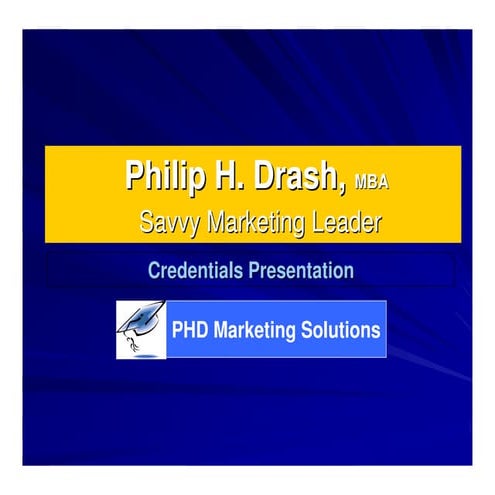 P. Drash   2009 Credentials Presentation