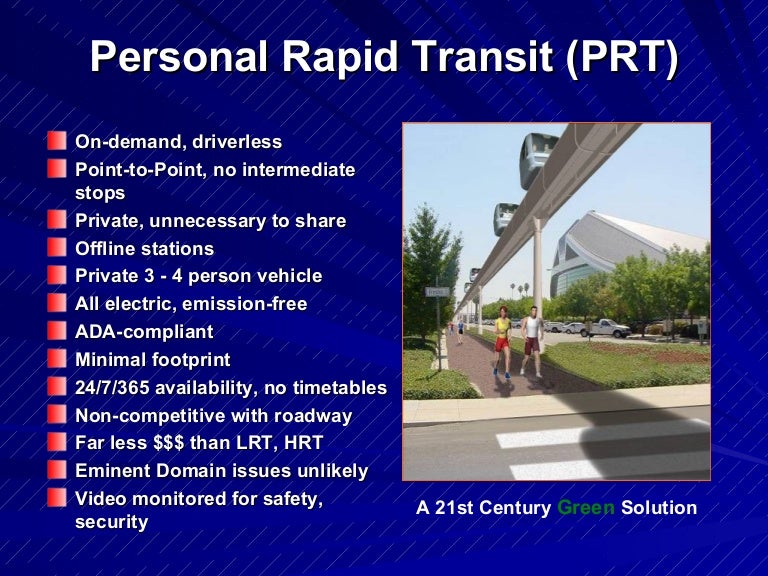 Personal Rapid Transit Essentials