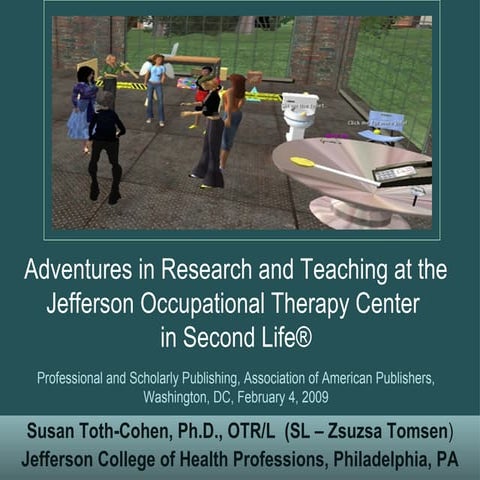 Adventures in research and teaching in Second Life®
