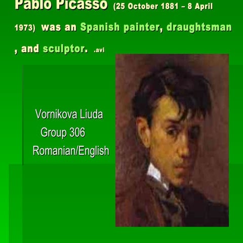 Pablo Picasso  Power Point