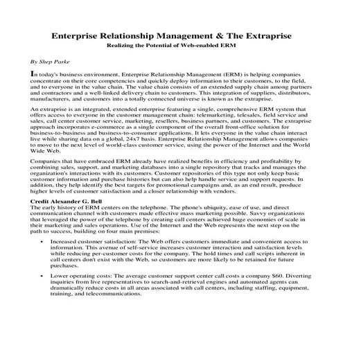 Parke - Siebel Magazine Cover Story