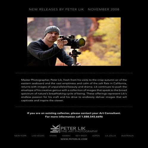 Peter Lik Nov08 New Release