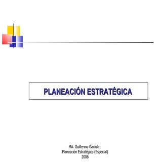 Planeación Estrategica