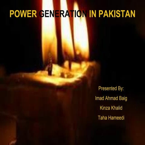 Power Generation In Pakistan