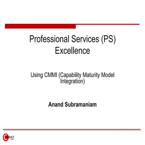 Professional Services (Ps) Excellence