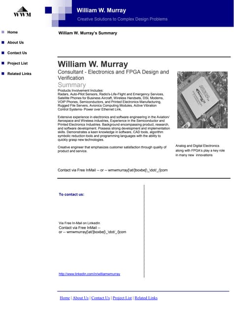 Electronics Design-Wm. W. Murray