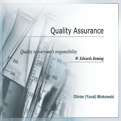 Quality Assurance