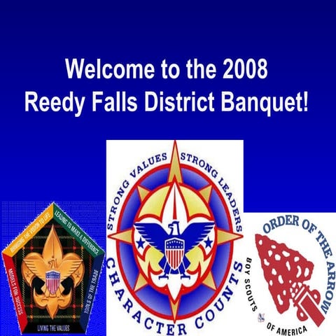 Reedy Falls District Awards Banquet 01/30/09