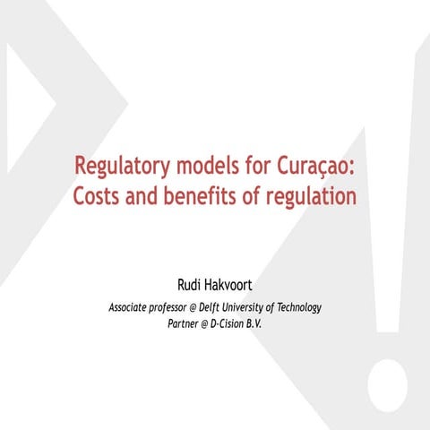 Regulatory Models For CuraçAo