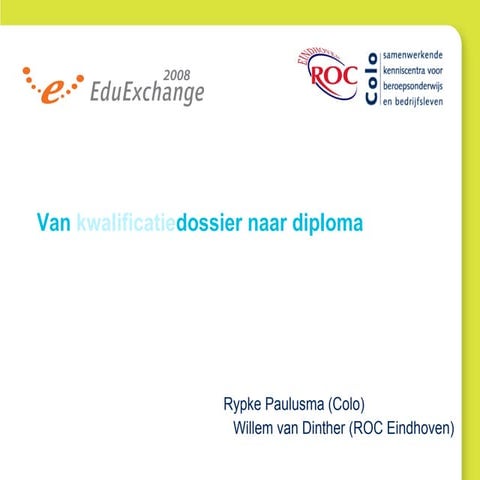 Studiekeuzeconferentie 2018: Loopbaandossier, plusdocument en ...