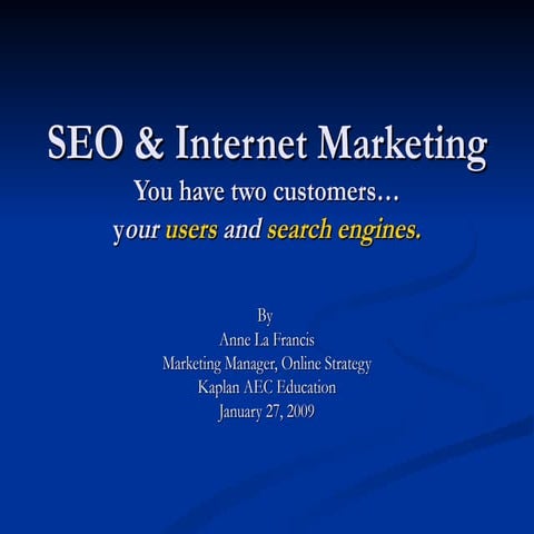 Seo & Internet Marketing