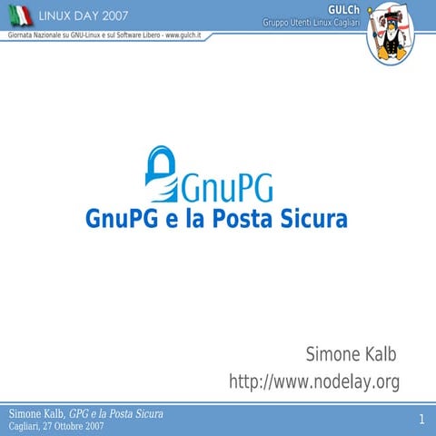GNUPg e la posta elettronica certificata