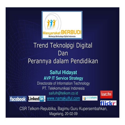 Saiful Hidayat Trend Teknologi Digital Dan Dalam Pendidikan Bagimu Guru Kuper...