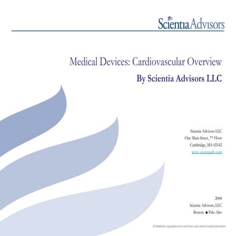 Scientia   Med Devices   Cardiovascular   Fall 08