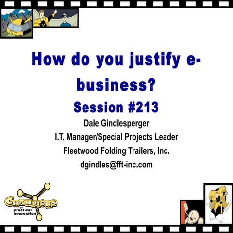 Justify and implement e-eusiness