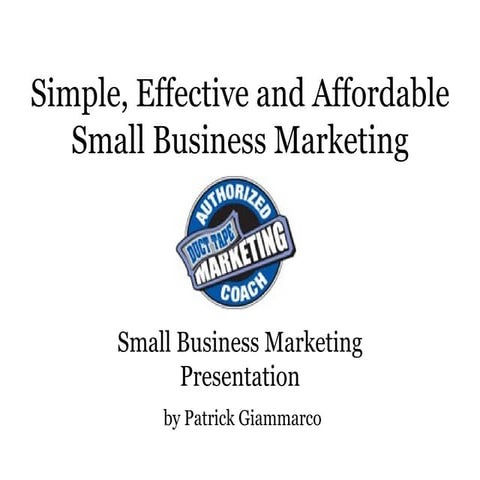 Small Business Marketing   DTM 7-Steps