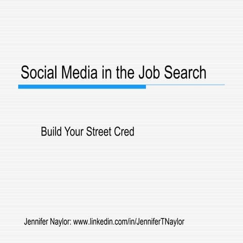 Social Media Job Search Bl