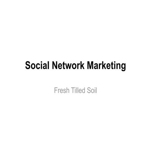 Social Network Marketing