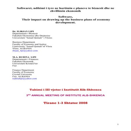 Softwaret E Planeve Te Biznesit I Perfunduar