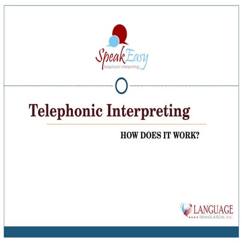 Telephone Interpreting - How does it work?