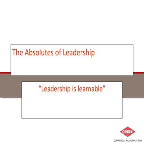 The Absolutes Of Leadership