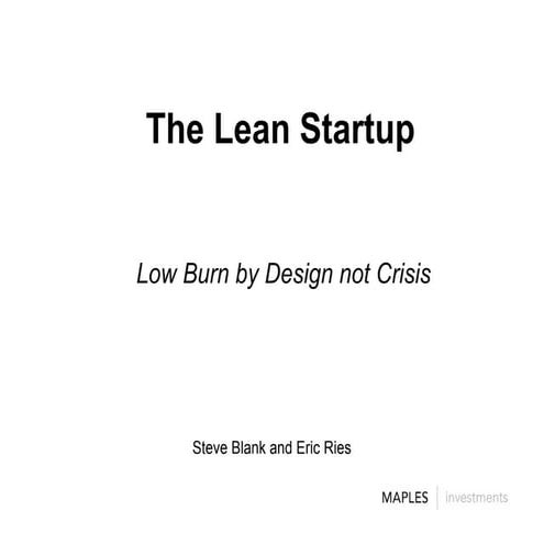 The Lean Startup