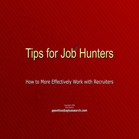 Tips For Job Hunters
