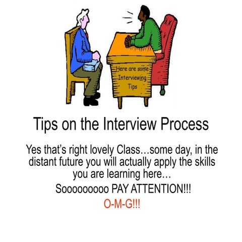 Tips On The Interview Process