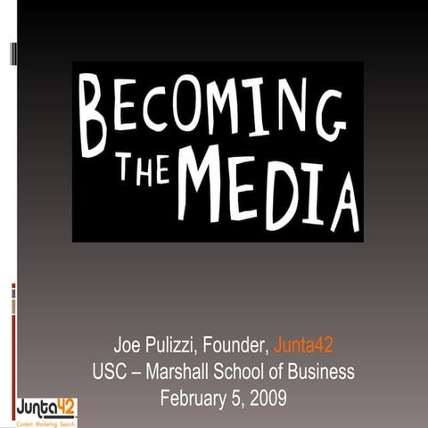 Becoming the Media - Using Content Marketing to Launch Your Startup