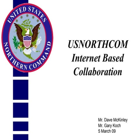 Usnorthcom Internet Based Collaboration
