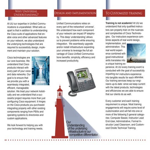 Universal Understanding Brochure