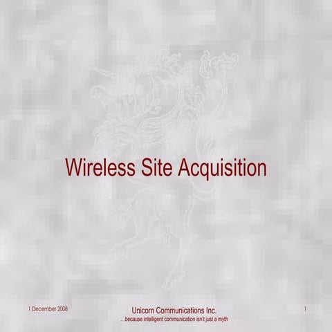 Unicorn Wireless Engineering Presentation
