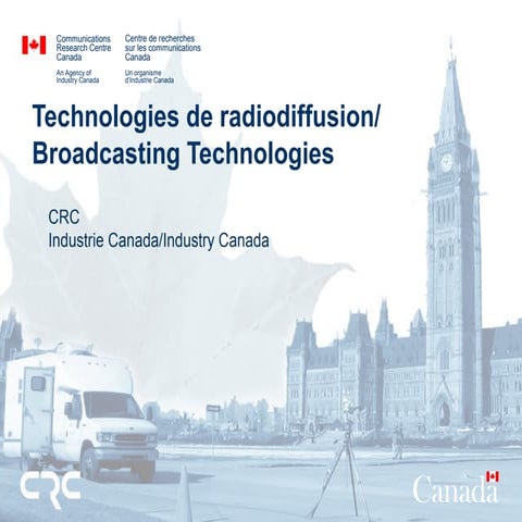 Broadcasting Technologies Branch Overview Nov 2007