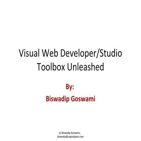 Visual Studio Toolbox Unleashed