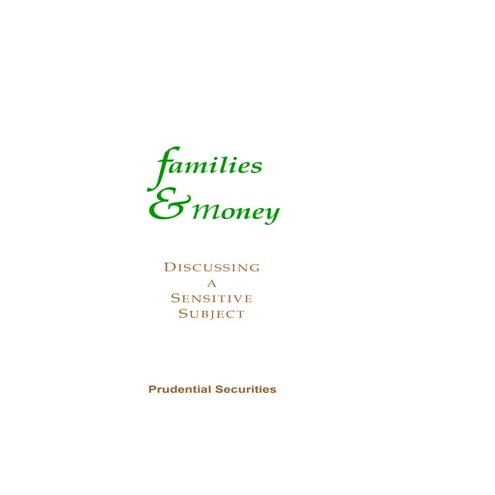 Families & Money