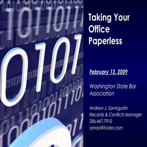 Taking Your Office Paperless