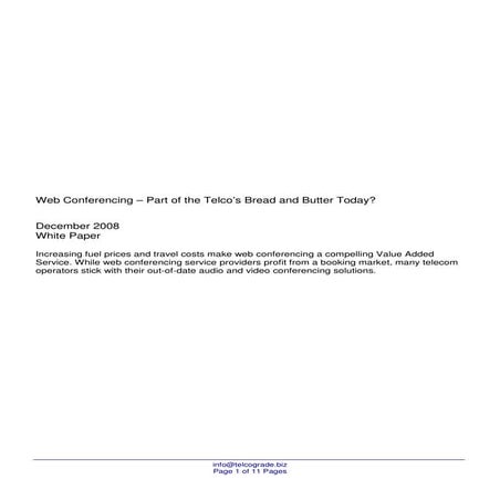 Web Con And E Collab White Paper