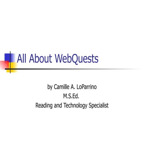 How to create a web quest in powerpoint | PDF