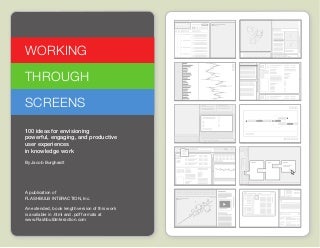 Working through Screens Idea Cards - www.FlashbulbInteraction.com/WTS.html