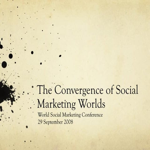 The Convergence of Social Marketing Worlds