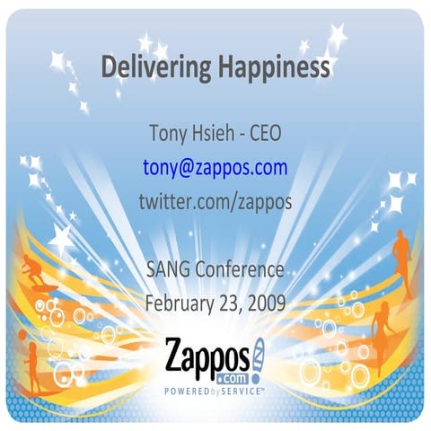 Zappos - SANG Conference - 2-23-09