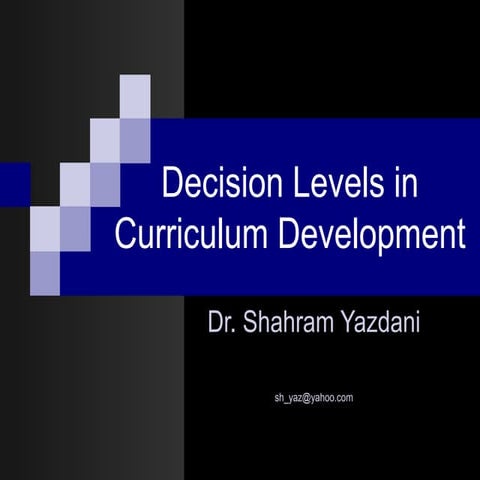 A 1-12-decision levels in curriculum development