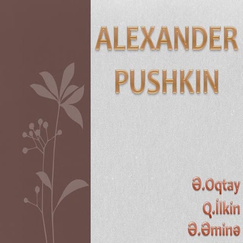 A.pushkin | PPTX