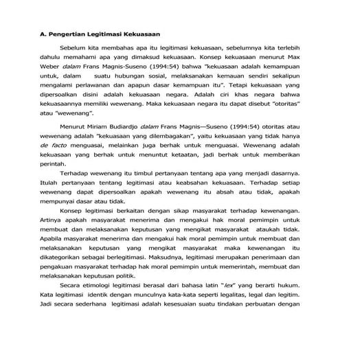 legitimasi kekuasaan Bab II