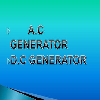 A.C GENERATOR